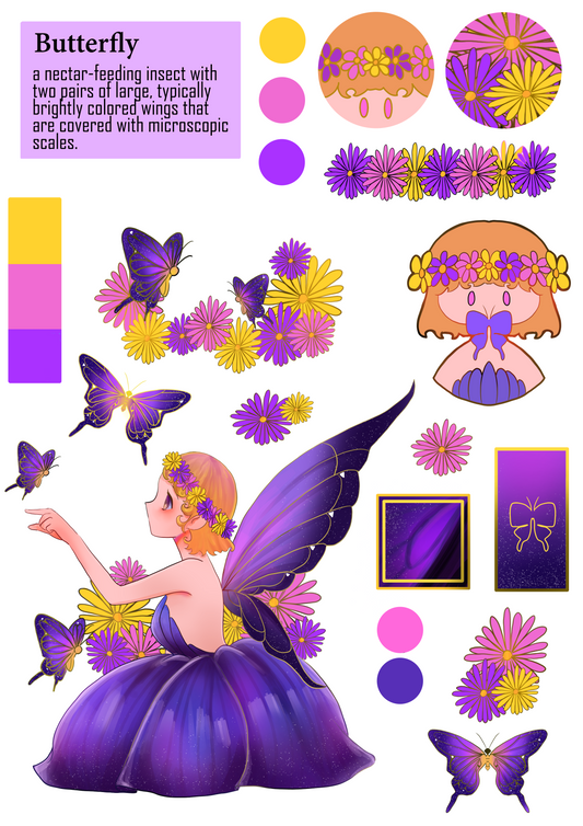 Fairy in the Garden Sticker Sheet