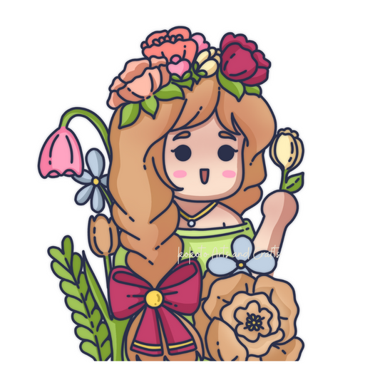 Orange Flora Chibi